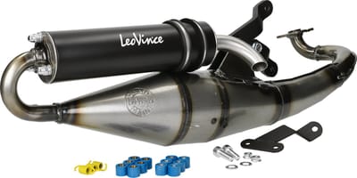 Pot d échappement Leovince pour scooter Aprilia 50 Sr Racing Lc 1998 à 2002 Neuf