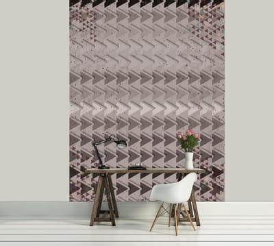 Modern Abstract Pattern Brown Photo Wallcovering