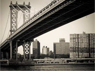 Fotobehang - Manhattan Brug, New York.