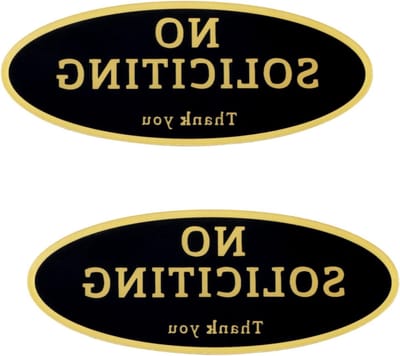 2 Stuks Verboden te Werven Borden voor Thuis, Acryl Zelfklevende Stickers voor Deur, Tuin en Kantoor