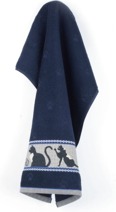 Bunzlau Castle | Keukendoek Kat Donkerblauw