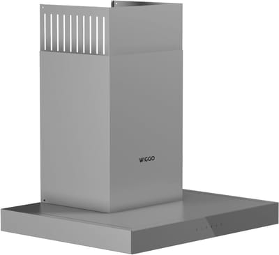 Wiggo WE-A641T(G) – T-Model Wandschouw Afzuigkap 60 cm – Grijs – 650 m³/h – LED Verlichting – Energieklasse A – 5 jaar garantie