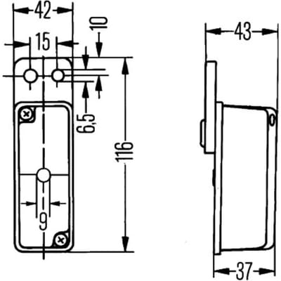 Ontruimingslicht HELLA 2XS 005 020-077