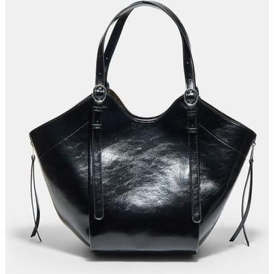 Stradivarius Shopper-schoudertas met gespen  Zwart OS