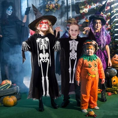Creepy Zombie Kostuum voor Kinderen van 90 cm, Geschikt voor Halloween, Carnaval en Cosplay, Perfect voor Jongens en Meisjes
