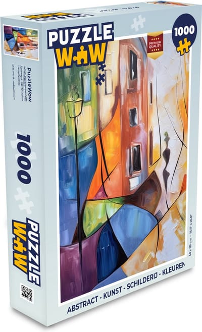 Puzzel Abstract - Kunst - Schilderij - Kleuren - Legpuzzel - Puzzel 1000 stukjes volwassenen