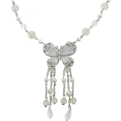 Behave - Kralenketting met vlinderhanger - 38 cm + 8 cm verlengketting