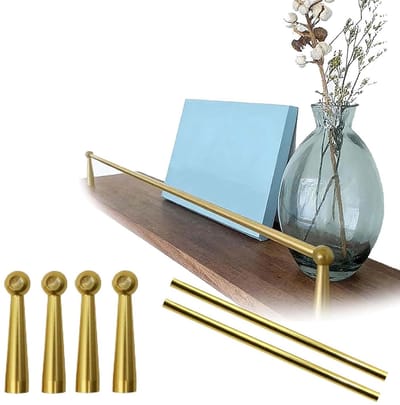 Plank Reling - Veiligheidsstang Houders - Voorwerpen Organiseren - Afgeronde Hoeken - 66 cm - Metaal