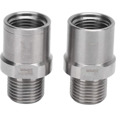 Fietspedaalverlenger RVS Verlengt met 20 mm Fiets Verlengde Pedaalspacer voor Mountain Road gray