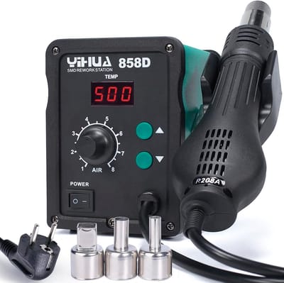 Professioneel Hot Air Rework Station 700W voor SMD Soldeerwerk met Instelbare Temperatuur en Luchtvolume