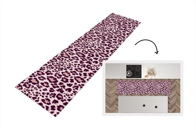 Keukenloper - Loper keuken - Patronen - Panter - Roze - 200x50 cm - Keukenloper vinyl