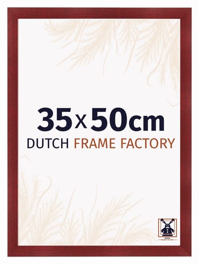 Fotolijst 35x50 cm - MDF - Wijnrood Geveegd - Praag