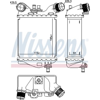 Intercooler NISSENS 96168