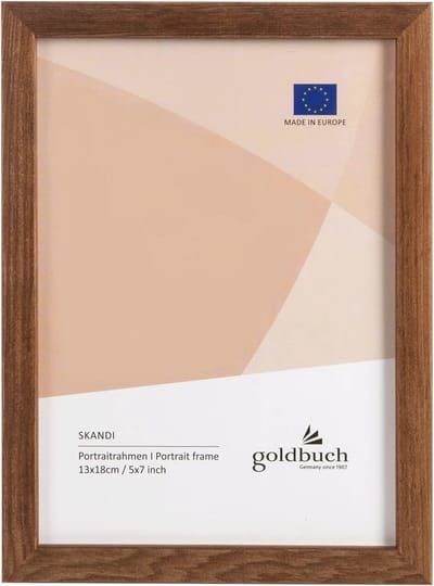 Houten Fotolijst 13x18 cm - Staand Portret Frame met Wandophangbeugel