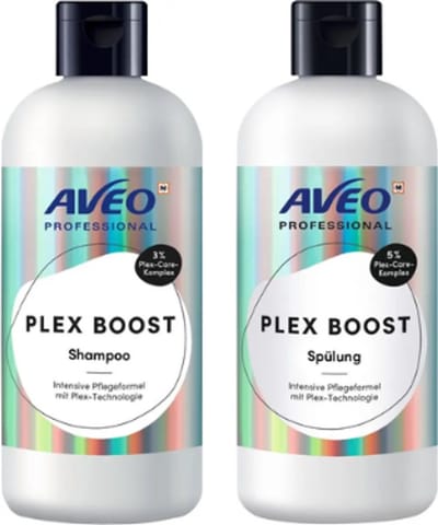 Aveo Professional Plex Boost Haarverzorging Set - Shampoo & Conditioner | 2x 250 ml - Met Plex-Technologie | Herstel & Versterking