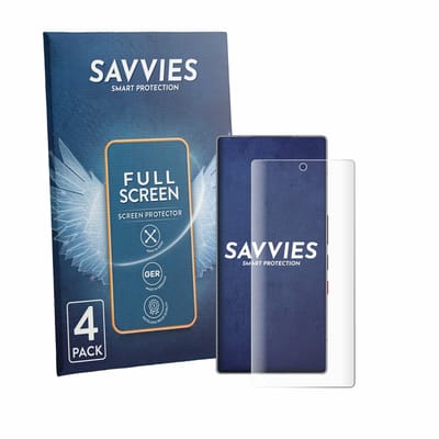 Savvies - Screenprotector voor ZTE Nubia Red Magic 11S Pro - Folie Beschermfolie transparant volledig dekking 4 Stuks