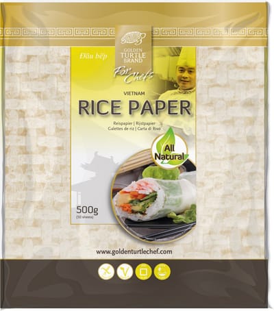 Golden Turtle Chef Rijstpapier vierkant 19cm 15 x 500 g
