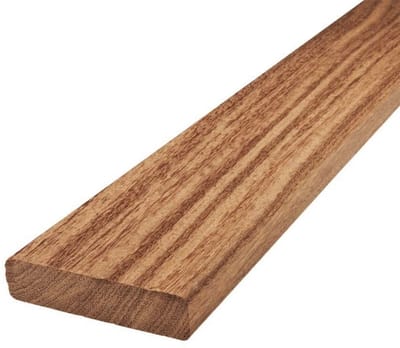 Terrasplanken van Cumaru 90 mm breed, 21 mm dikte (122 cm lengte) - Duurzaam en elegant