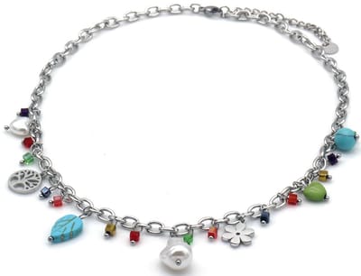RVS Ketting met bedels – 40-45cm – Tijdloos Cadeau voor Dames