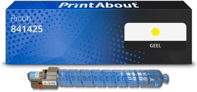 PrintAbout huismerk Toner 841425 Geel Geschikt voor Ricoh