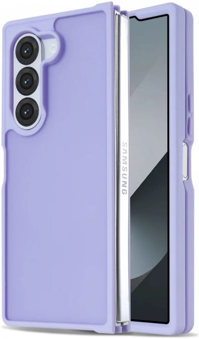 Hoesje Geschikt voor Samsung Galaxy Z Fold 6 - Matte Back Cover - Paars