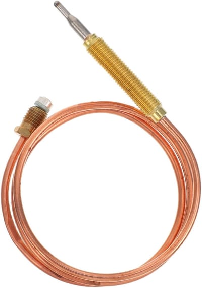Terrasverwarmer Thermokoppel - Gas Vuur Verwarming - Efficiënte Warmte - Oververhitting Bescherming - 90 cm - Goud
