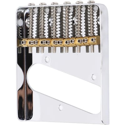 54mm Gitaarbrug met Messing Barrel Zadels 6-snarige Metalen Brug Vervanging voor Telecaster