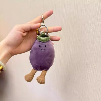 Jc Kawaii Grappige Kersvormige Pluche Hanger Zacht Gevuld Fruit Speelgoed Voor Kinderen Knuffelbare Groente Kerst Verjaardag Cadeauzakje Decor