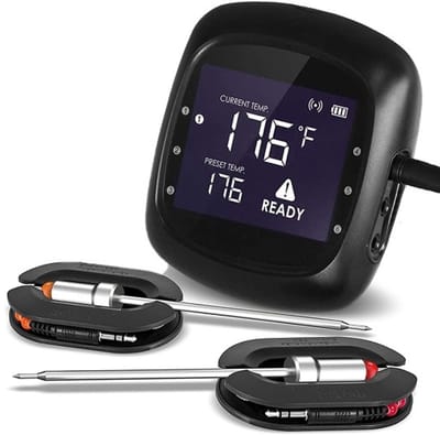 Bluetooth BBQ thermometer - 2 probes - 6 poorten