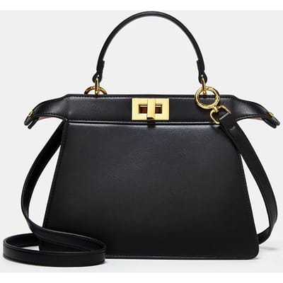 Modieuze en Veelzijdige Handtas voor Dames, Eenvoudige Handtas voor Lente en Zomer, Crossbodytas met enkele schouderband zwart