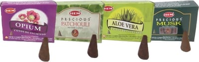 Wierook gezondheid pakket - vier geuren - 40 kegeltjes - mix geuren
