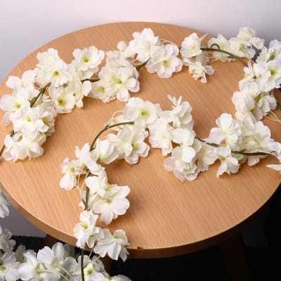 Cosensi- Wijnslinger Kunstzijde - Bloemenketting - Bruiloftsdecoratie - Bloemendisplay - Handgemaakt - Stevige kunststof - Bloemenslinger