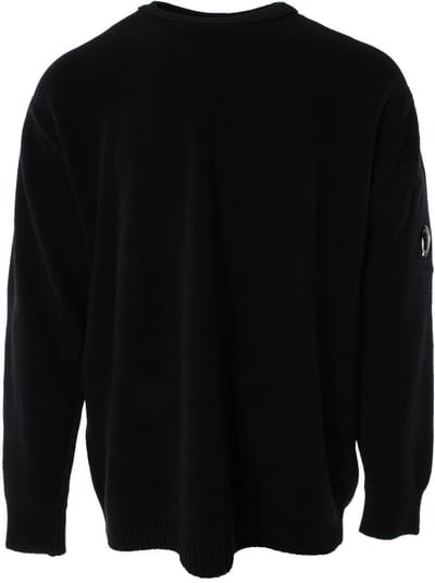 Goggle Jumper Crew Neck Knitwear - Blue Sweaters