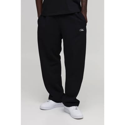 Essentiële Baggy Men's Script Joggingbroek | Black | Size Medium