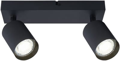 Opbouw Bar Spot Armatuur Zwart Siena - 2x GU10 (max 10 watt per spot) - IP20