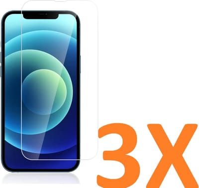 Screenprotector Glas - Tempered Glass Screen Protector - 3x Geschikt voor: Apple iPhone 14 & iPhone 16E
