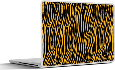 Laptop sticker - 11.6 inch - Tijgerprint - Dieren - Oranje - 30x21cm - Laptopstickers - Laptop skin - Cover