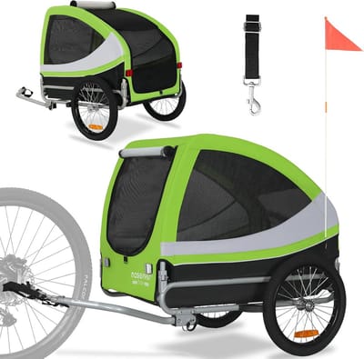 Fietsaanhanger voor Honden tot 35 kg - Comfortabele en Veilige Oplossing