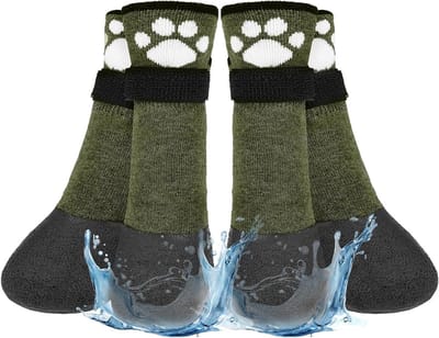 Hondensokken - Pootbeschermers - Veilig Lopen - Antislip Rubber - Maat Small - Groen