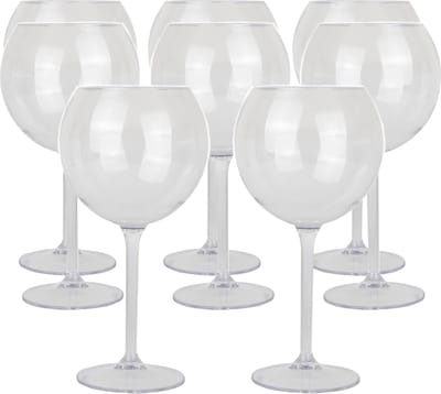 Depa Gin tonic/cocktailglas - 8x - transparant - onbreekbaar kunststof - 650 ml