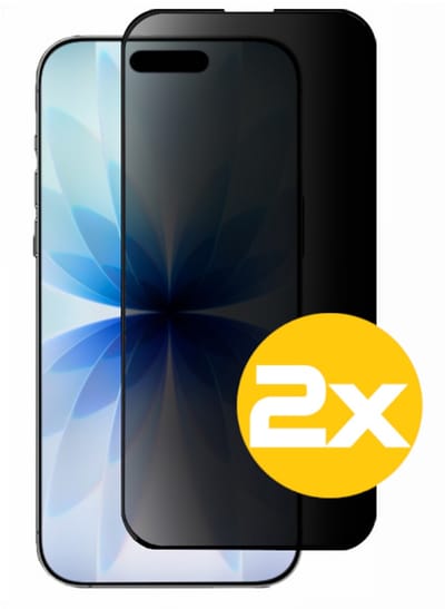 Privacy Screenprotector Geschikt Voor iPhone 17 - Volledige Beschermglas - 2 Stuks