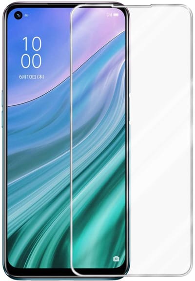 Cadorabo Screenprotector geschikt voor Oppo A54 5G - Pantser film Beschermende film in KRISTALHELDER Geharde (Tempered) display beschermglas in 9H hardheid met 3D Touch