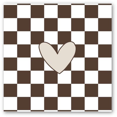 Forex tegeltje | In geschenkverpakking | Retro Brown | winkeltjevananne.nl