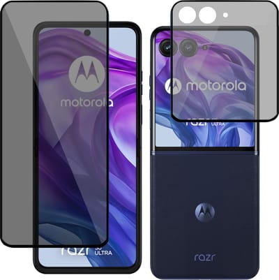 Privé Screenprotector geschikt voor Motorola Razr 50 Ultra - Privacy Folie Beschermglas - Privacy Proteqt+