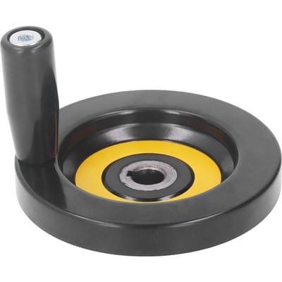 Volant de scie à table Trou central 12 mm Diamètre extérieur 100 mm avec poignée tournante pour tour Fraiseuse Meuleuse