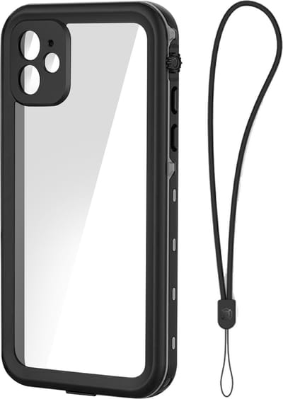 Redpepper, Hoesje Geschikt voor iPhone 11 Volledige Bescherming Waterdicht IP68, Transparant