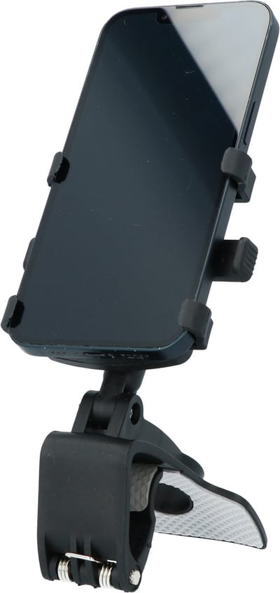 Carpoint Multifunctionele Smartphone Houder - Telefoonhouder - Universeel met klem - GSM houder - Auto Accessoires - Verstelbaar - Zwart