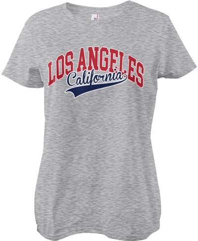 Hybris Los Angeles, Californië – Girly T-shirt voor dames, kleur: heather-grijs