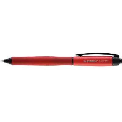 STABILO PALETTE - Rollerball - Met Klikmechanisme - Gel Inkt - Rood - Fine 0,4 mm - Doos 10 Stuks