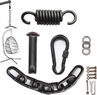 Hangset voor terrasschommel en eierstoel - 250 kg Gewichtscapaciteit, Inclusief Montageaccessoires